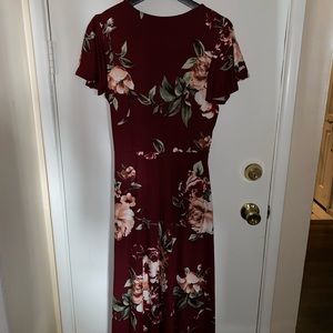 Floral high low dress only worn once